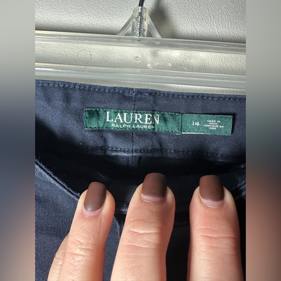 Lauren Ralph Lauren Navy Pants Size 14 - Picture 3 of 4